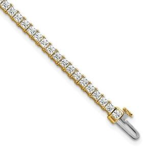 14K Yellow Gold Lab Grown Diamond Tennis Bracelet: A Sophisticated Accessory